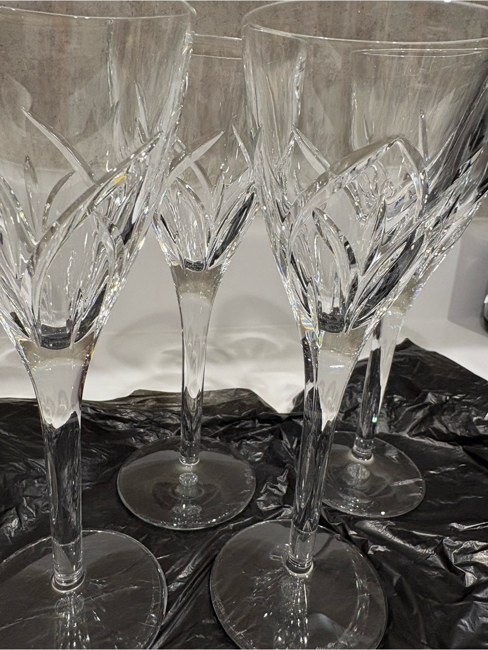 Waterford Crystal glasses set of four Merrill Pattern - Picture 3 of 8